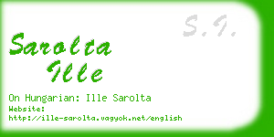 sarolta ille business card